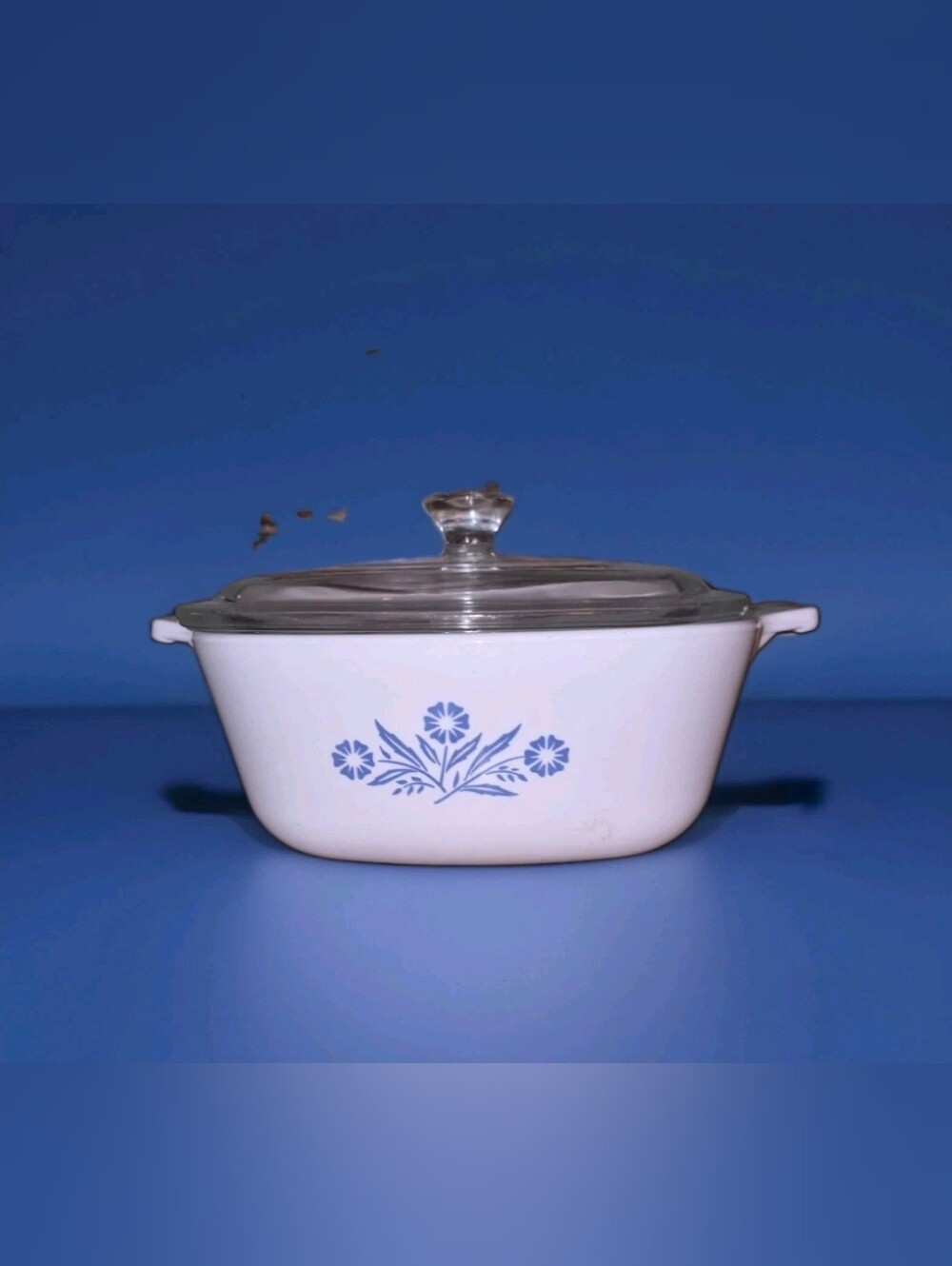 Vintage Corning Ware Blue Cornflower 2.5 Qt Casserole Dish P-2 1/2-B Pyrex Lid